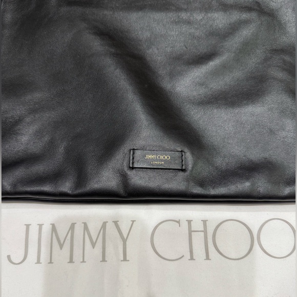 Jimmy Choo Sleek Black Leather Hobo - Picture 8 of 12